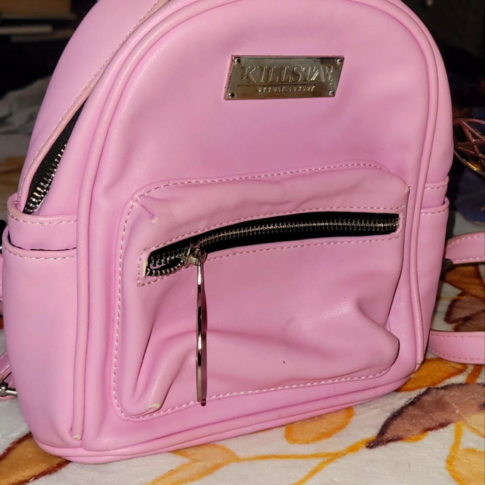Killstar miniature pink backpack (damaged)